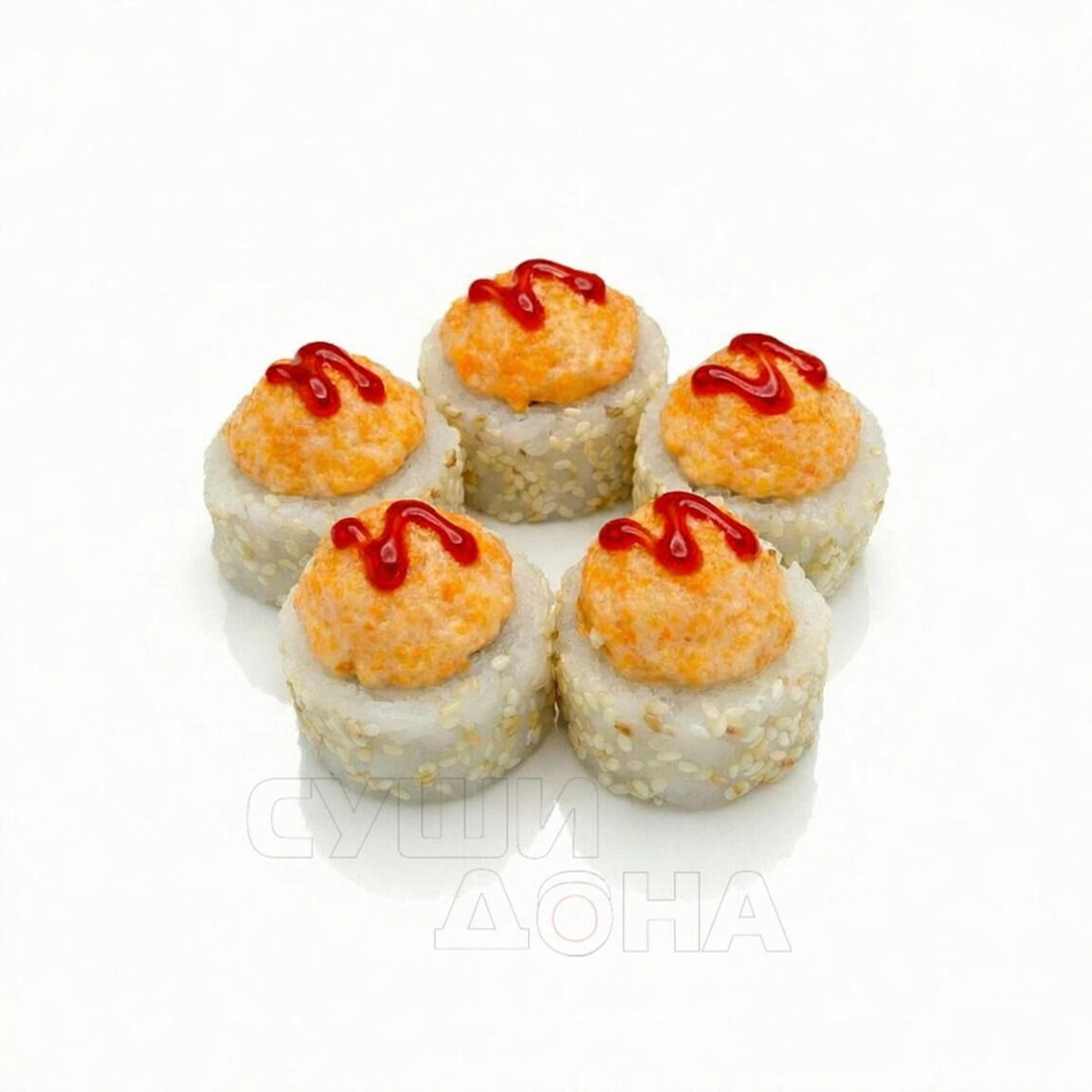 Ролл Запеченный Урамаки с лососем 5шт