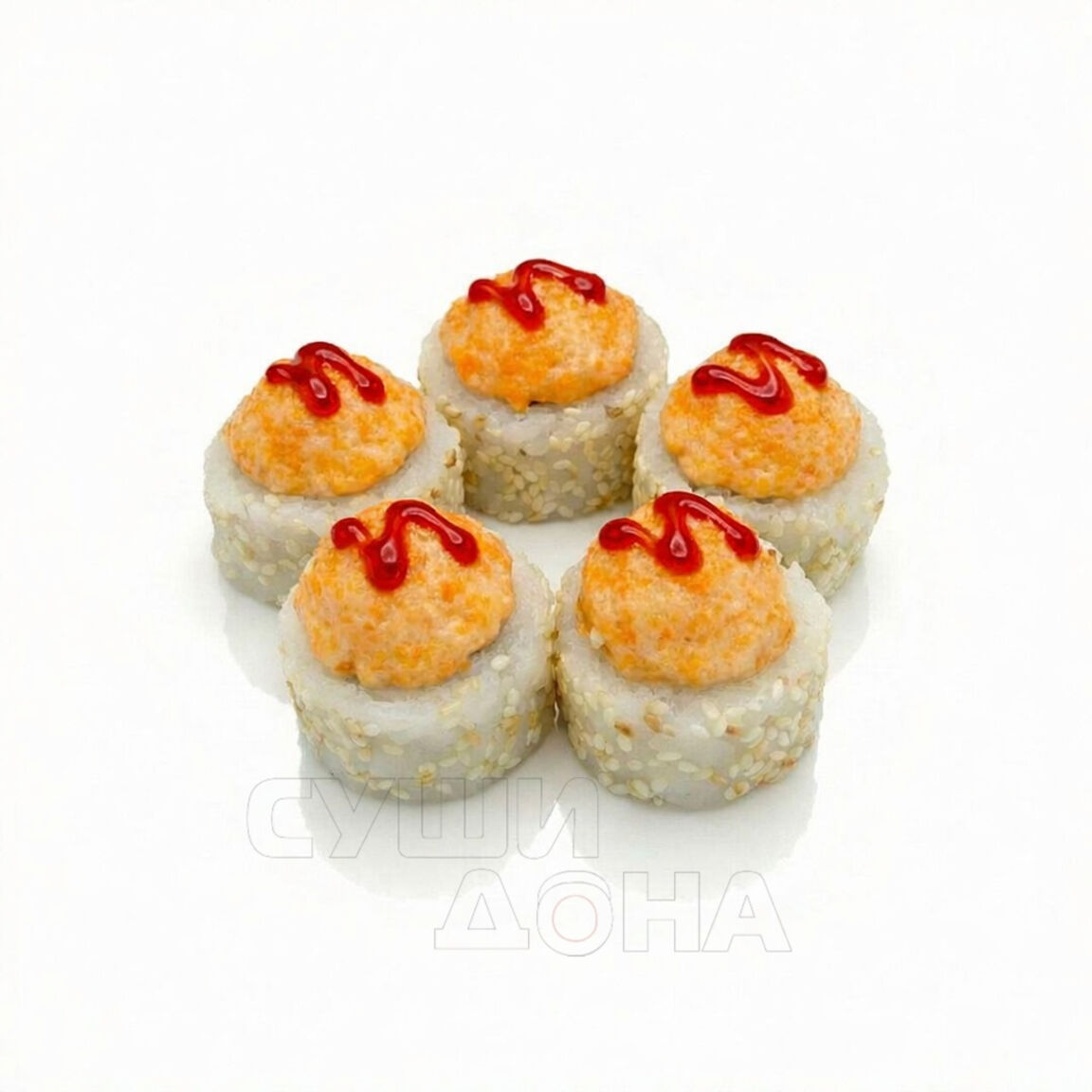 Ролл Запеченный Урамаки с лососем 5шт