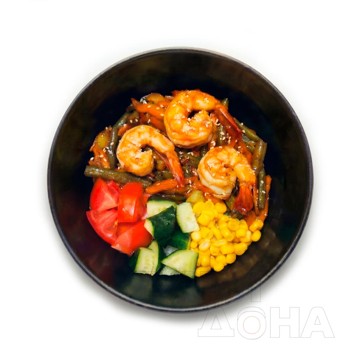 Рис с креветками