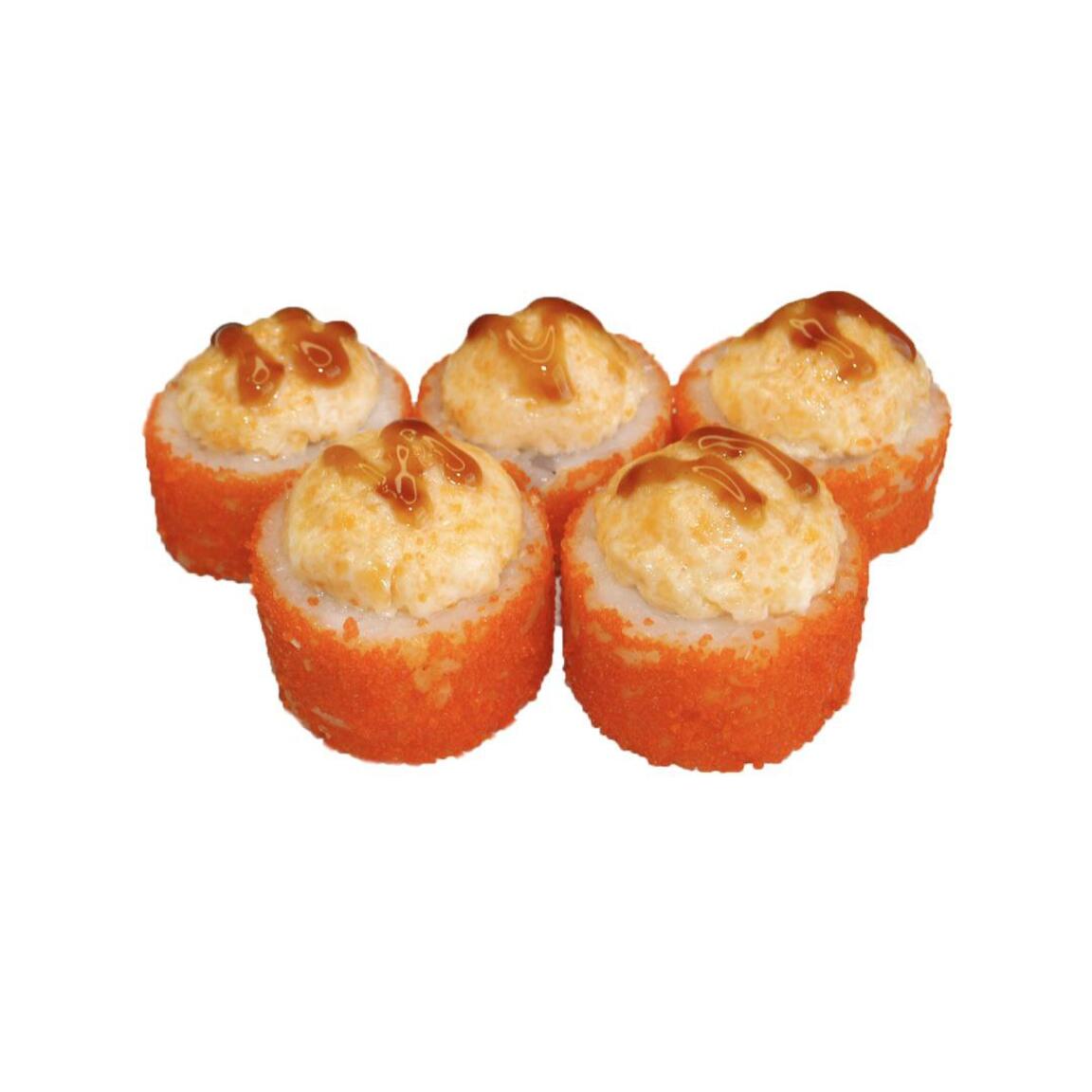 Ролл Запеченный Урамаки с угрем 5шт