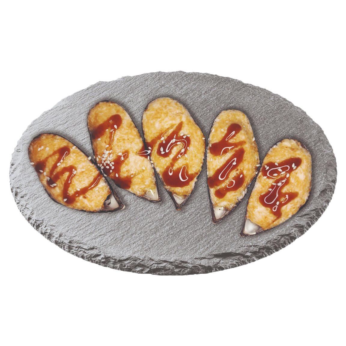 Запеченные Мидии спайси