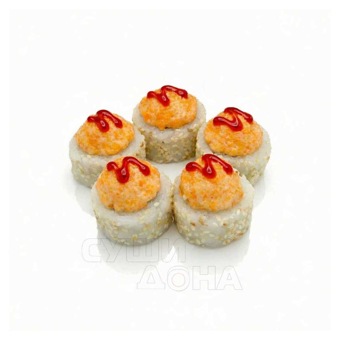 Ролл Запеченный Урамаки с лососем 5шт