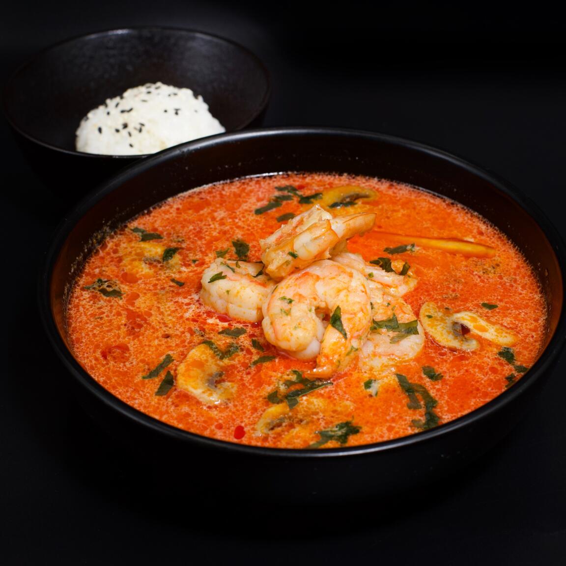 Суп Том-ям с креветками