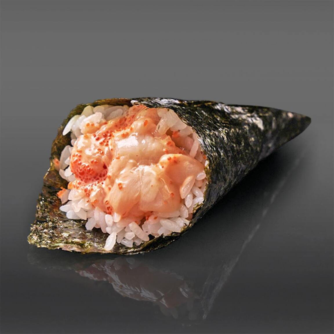 Хенд-ролл гребешок спайси