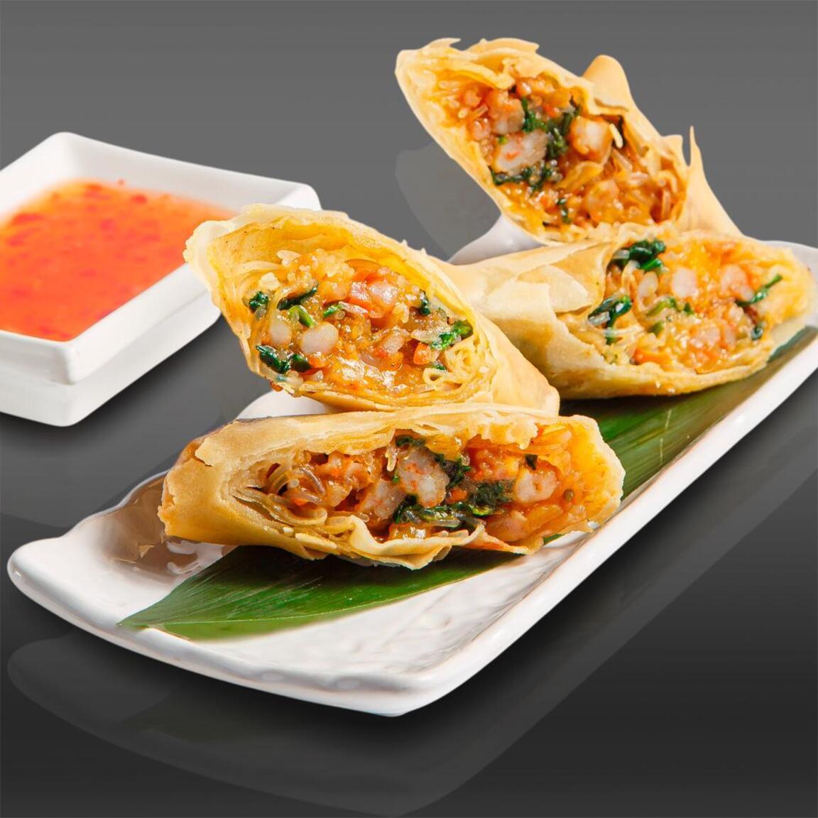 Спринг-роллы с креветкой