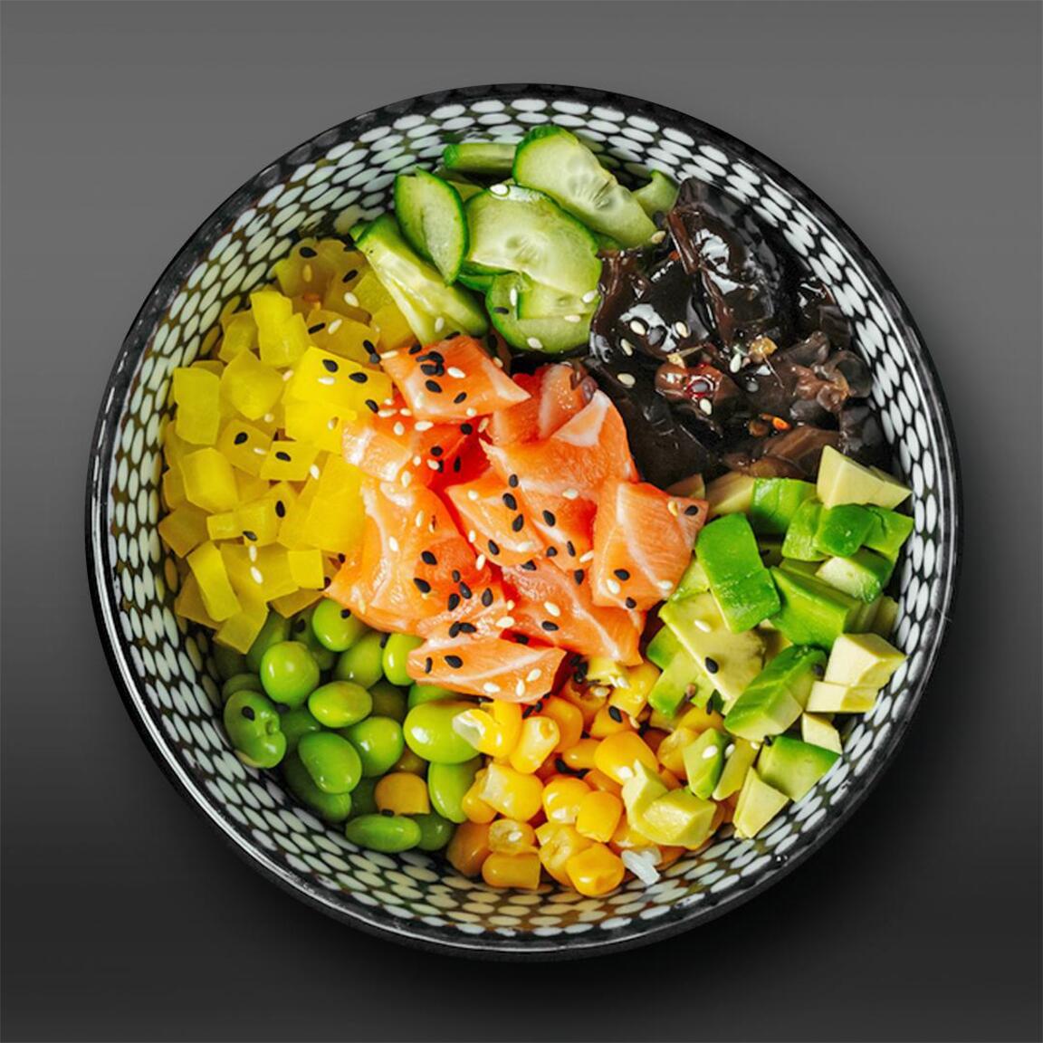 Rice bowl с лососем