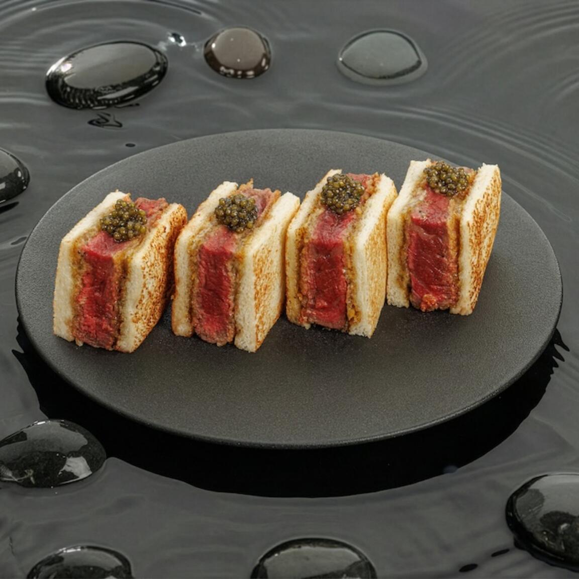 Кацу-сандо с мраморной говядиной