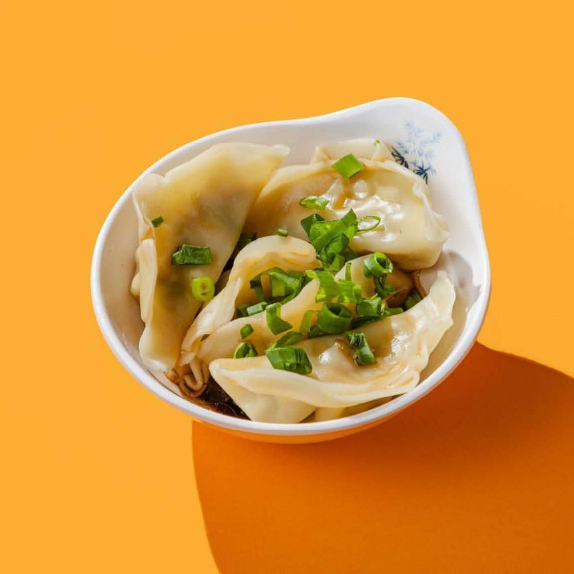 Гедза с креветками вареные