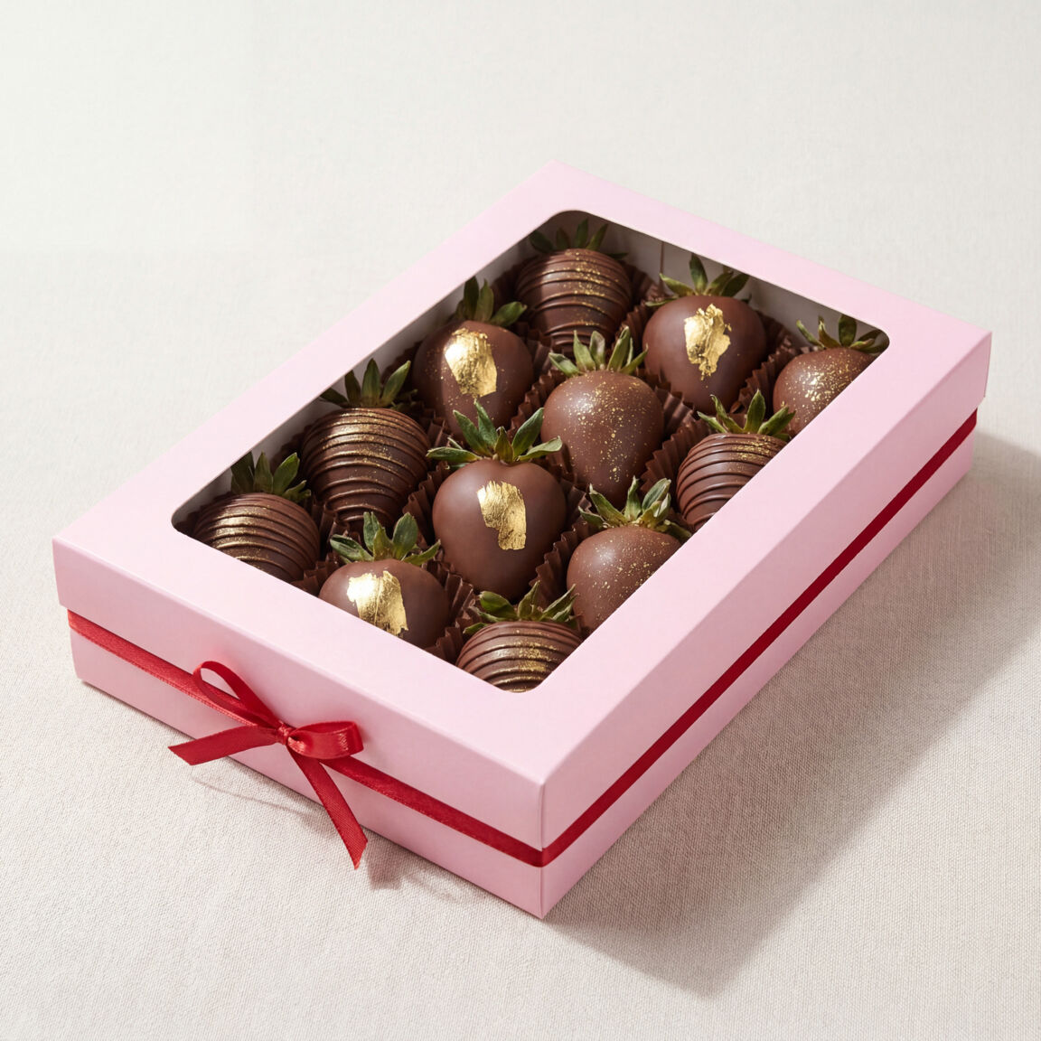 Набор клубника в шоколаде 12 ягод