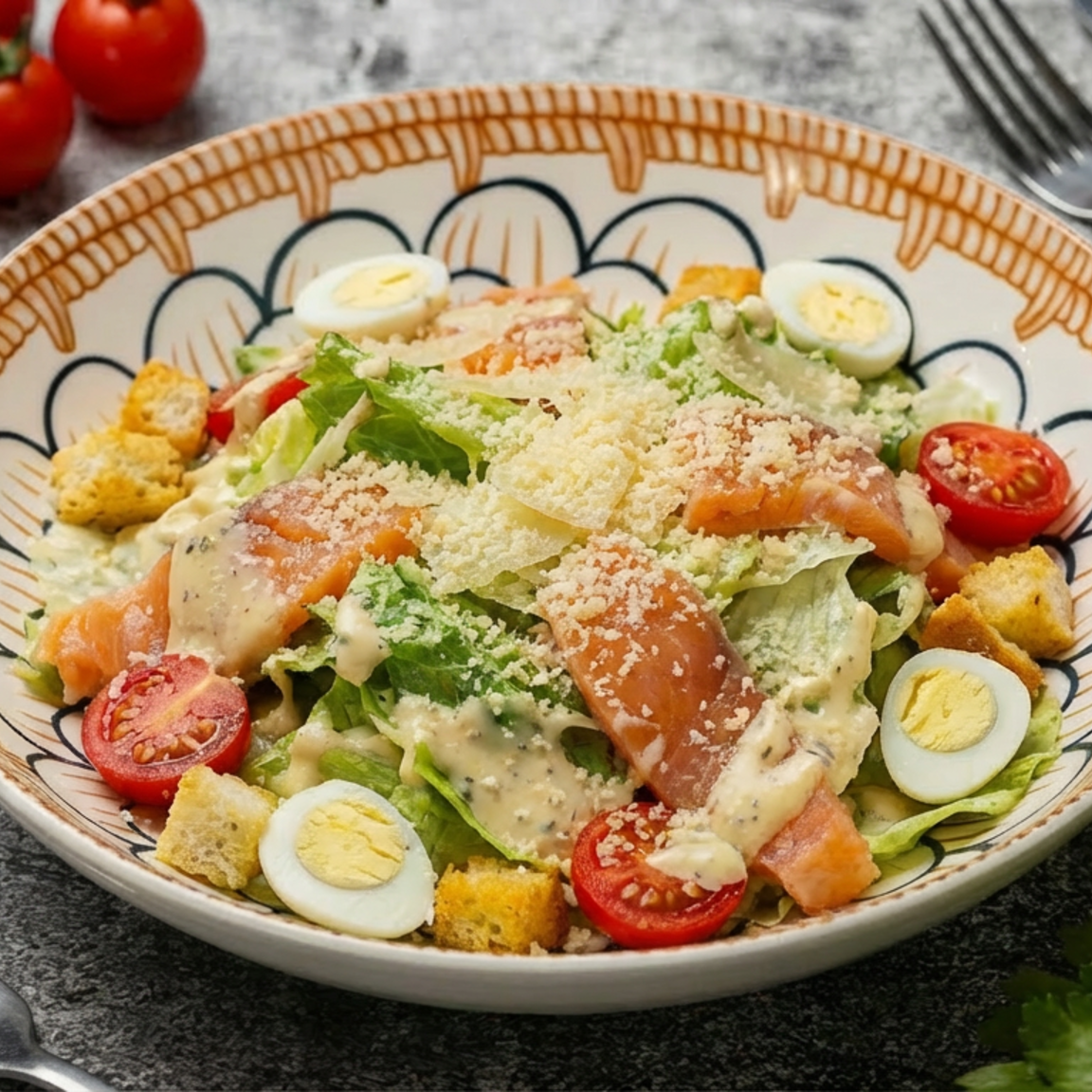 Цезарь с лососем