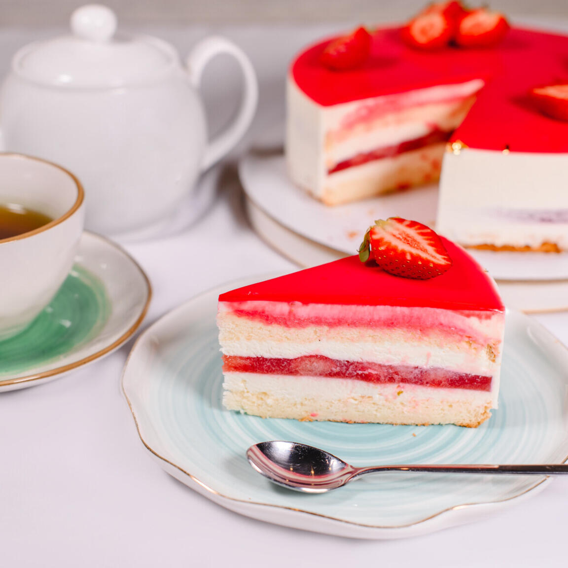 Торт Клубника пломбир