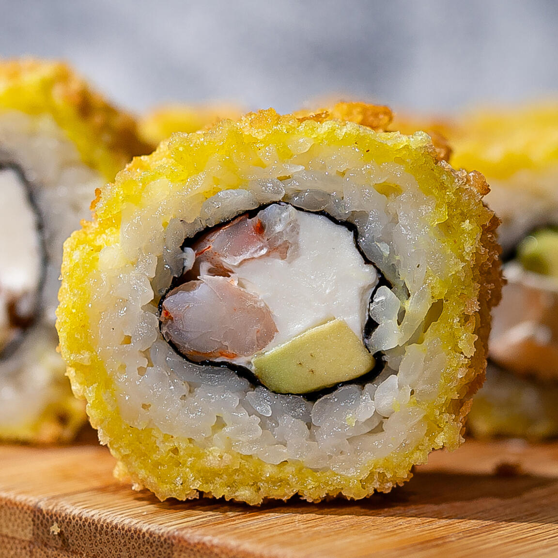 Обжаренный с креветкой