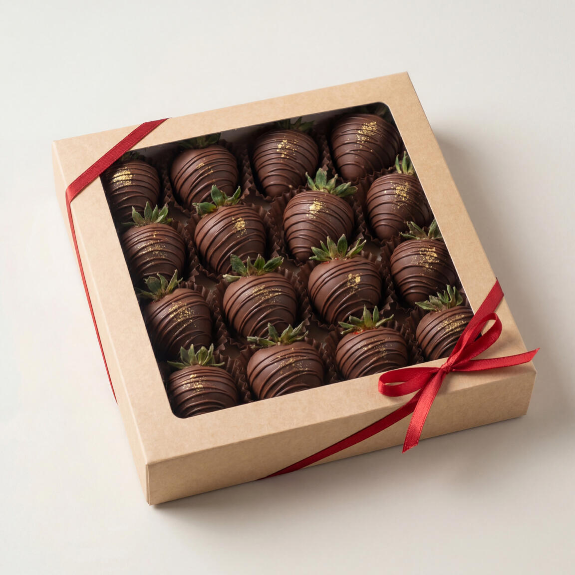 Набор клубника в шоколаде 16 ягод