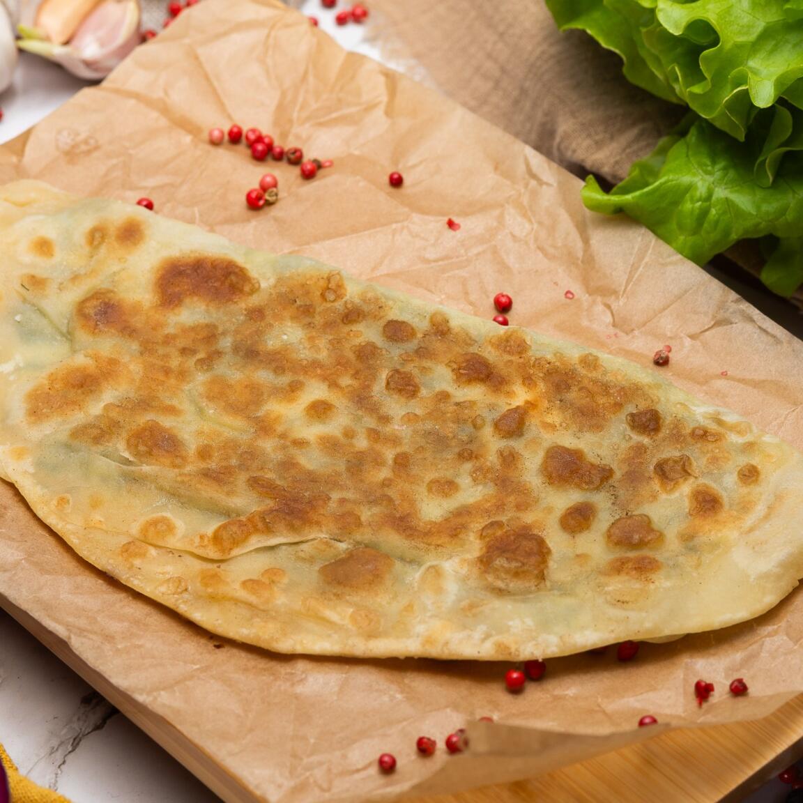 Кутаб с тыквой и орехами