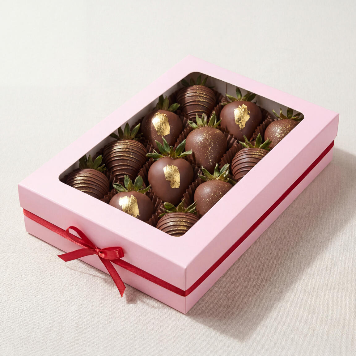 Набор клубника в шоколаде 12 ягод