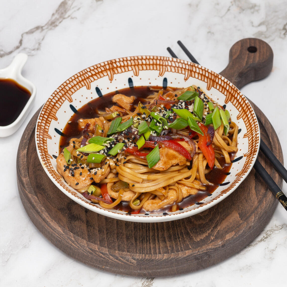 Лапша с курицей