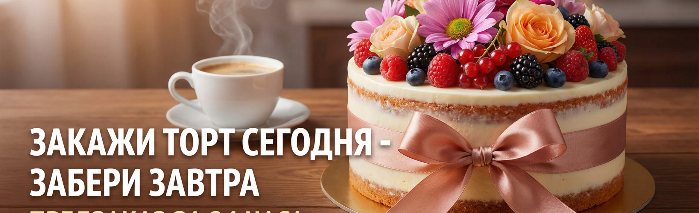 Торт предзаказ сделаем  за 24 часа