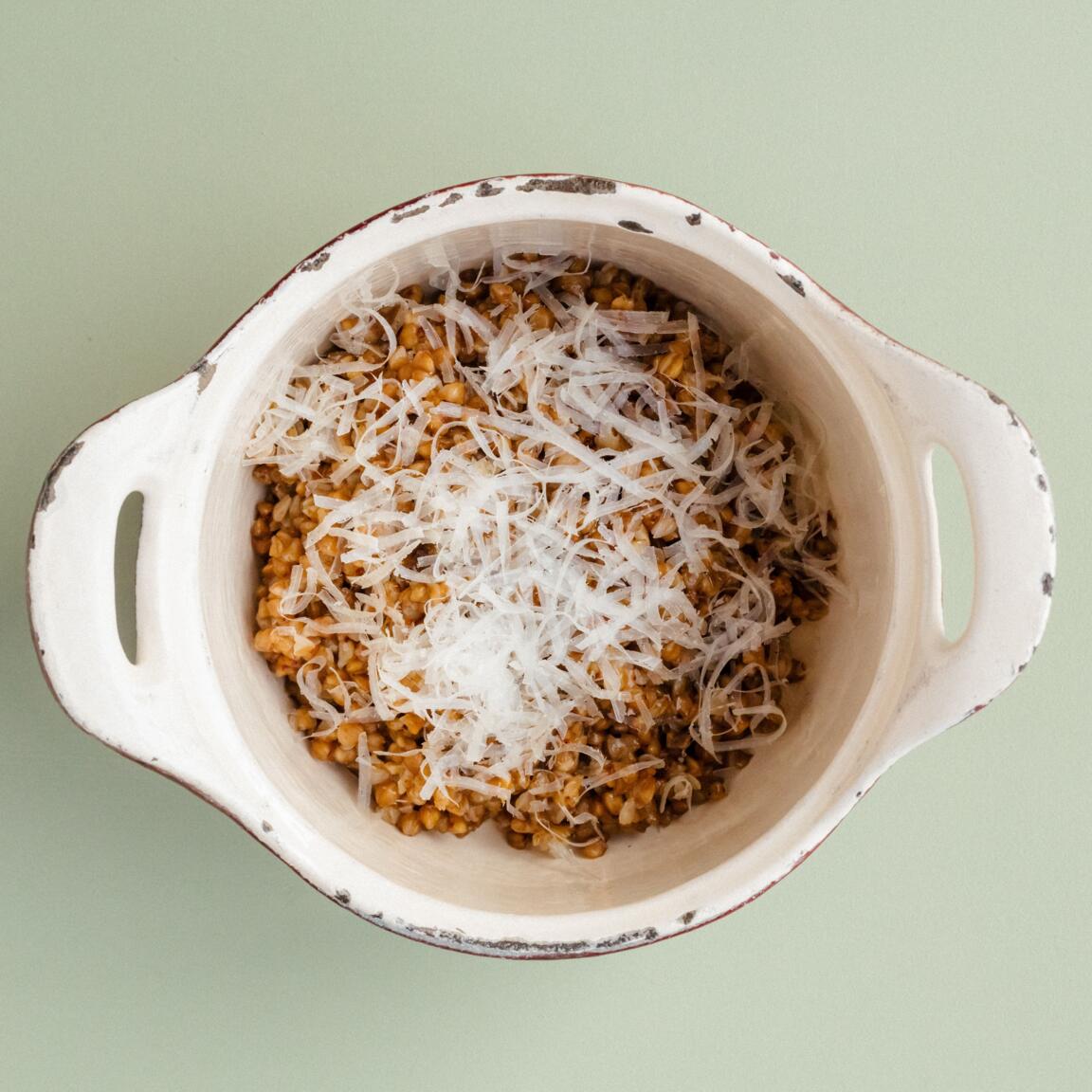 Гречка с пармезаном