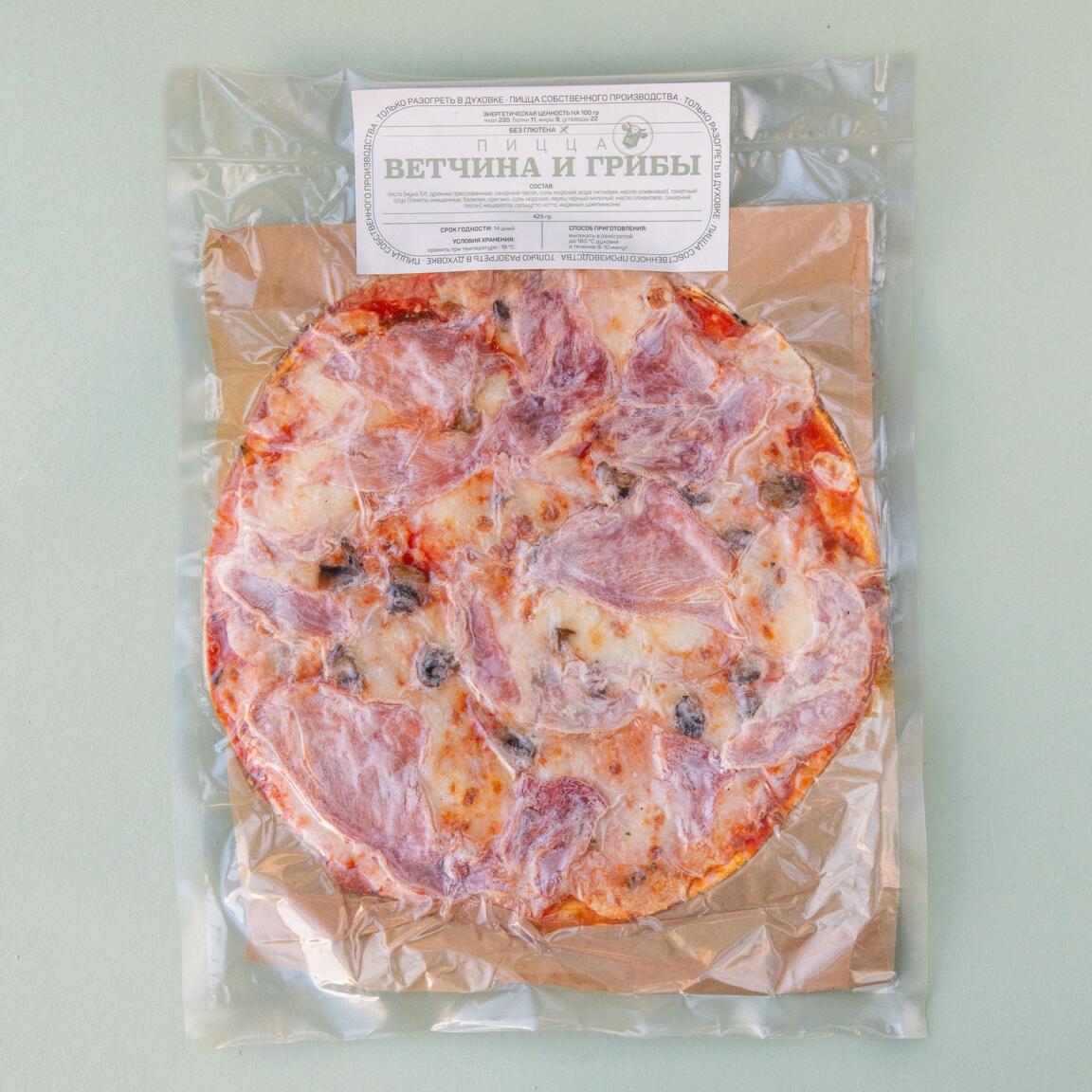 Ветчина и грибы без глютена