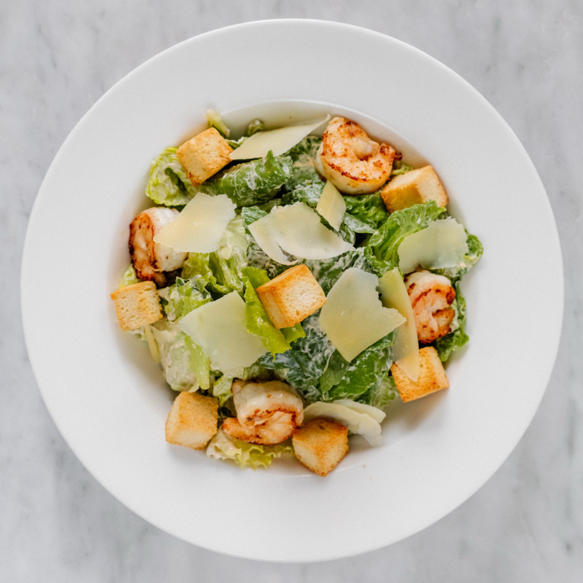 Цезарь с креветками б/г