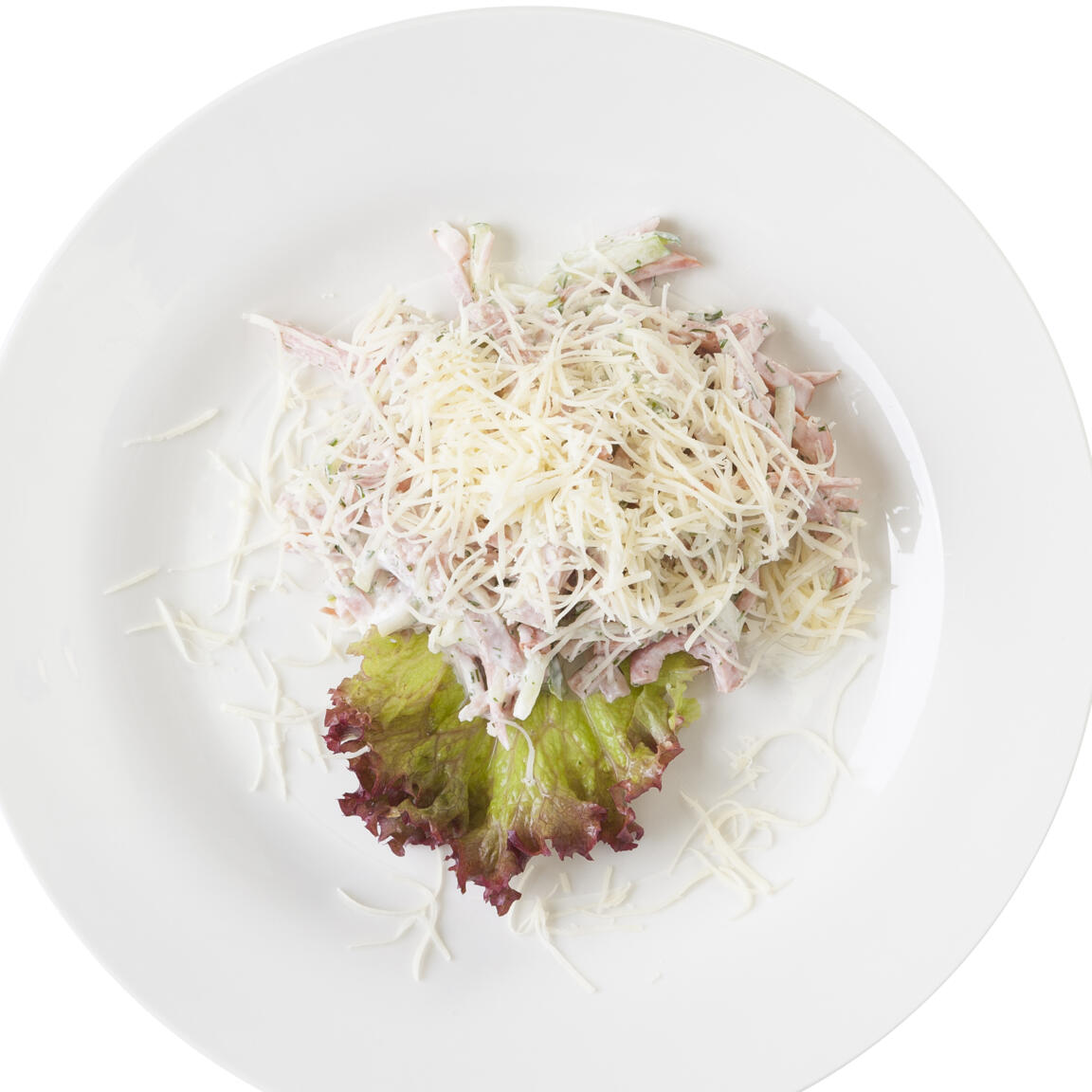 Салат Цезарь с тигровыми креветками