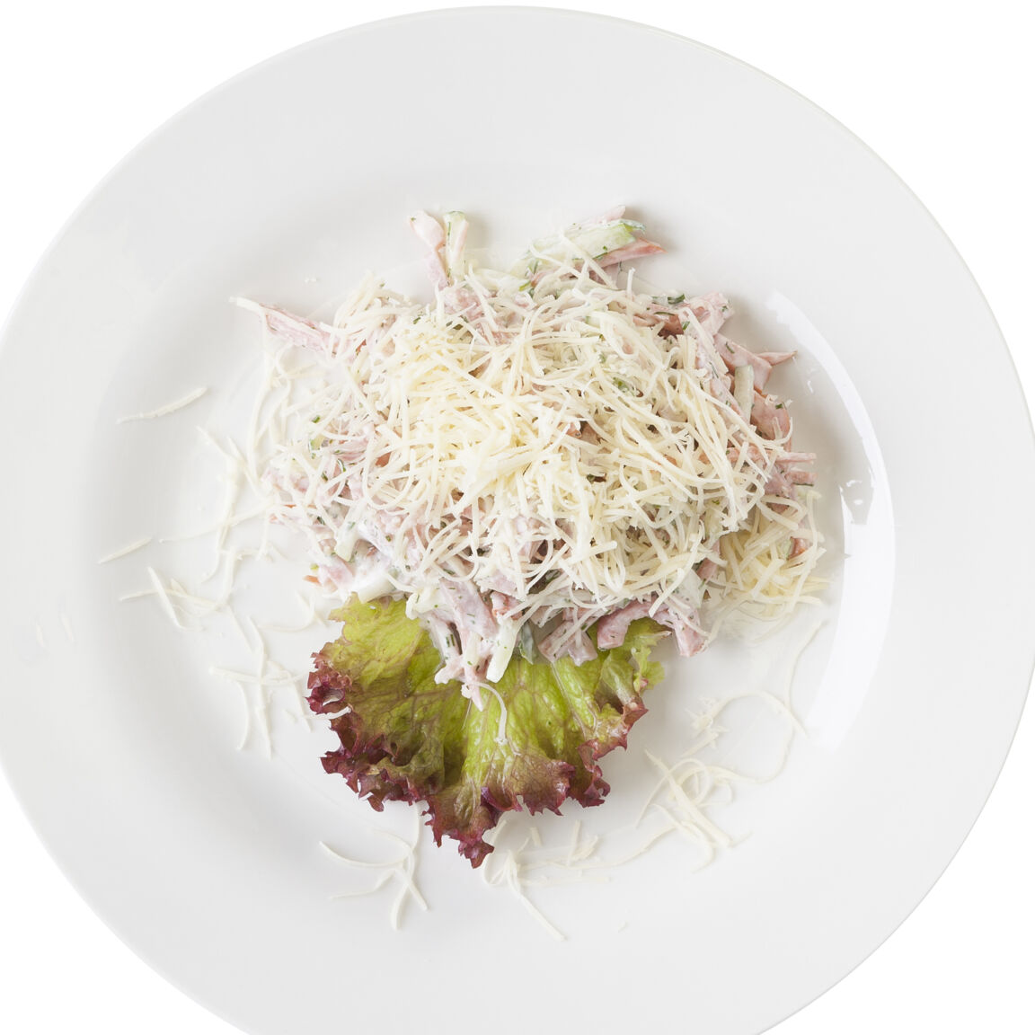 Салат Цезарь с тигровыми креветками