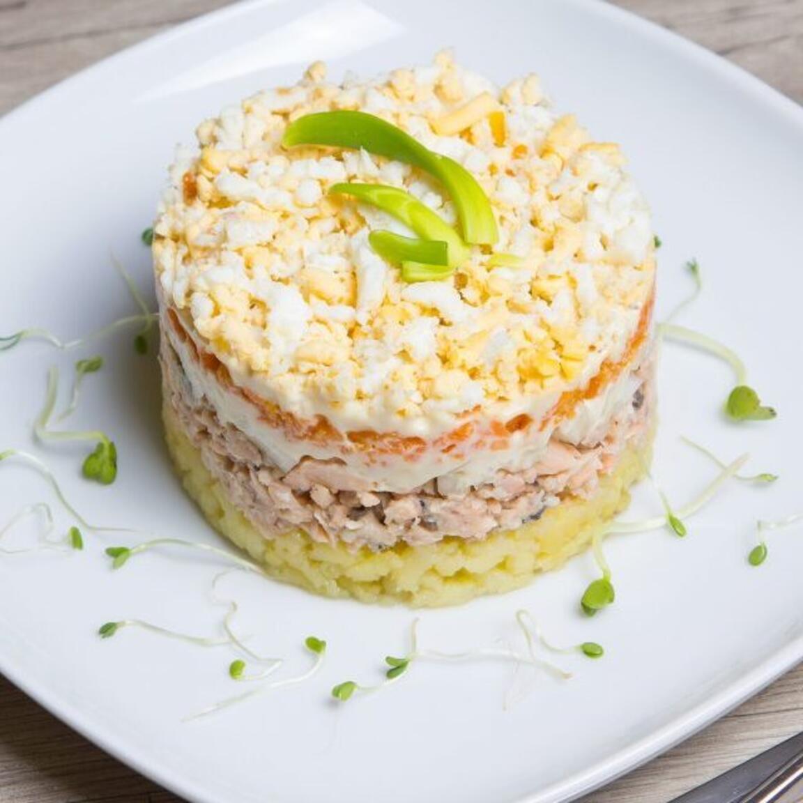 САЛАТ МИМОЗА С МОРКОВЬЮ 100Г