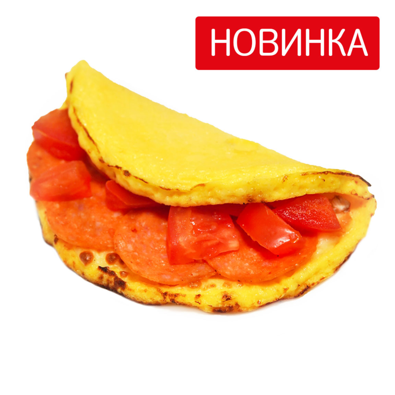 Омлет с пепперони