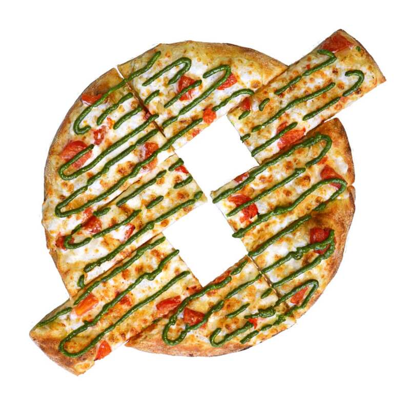 Сырные палочки с песто и томатами