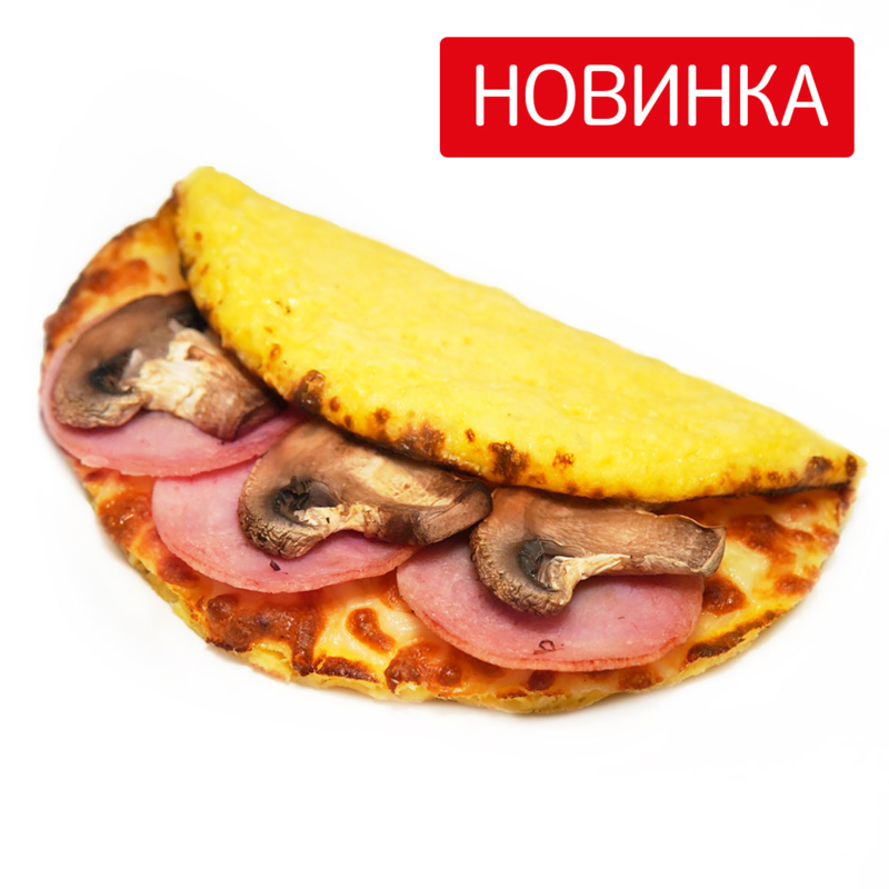 Омлет с ветчиной и грибами