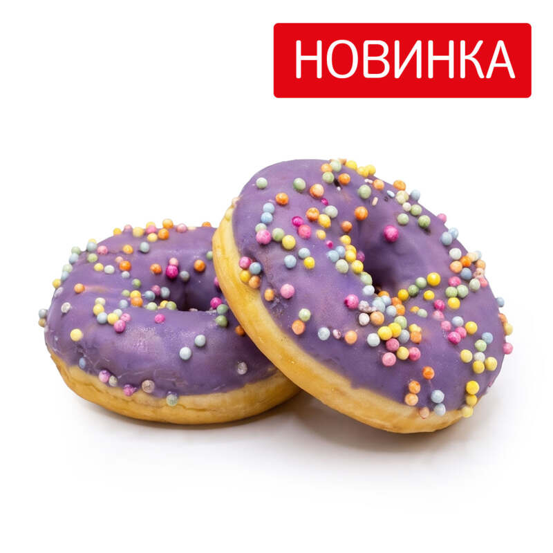 Донат с клубникой, 2 шт.