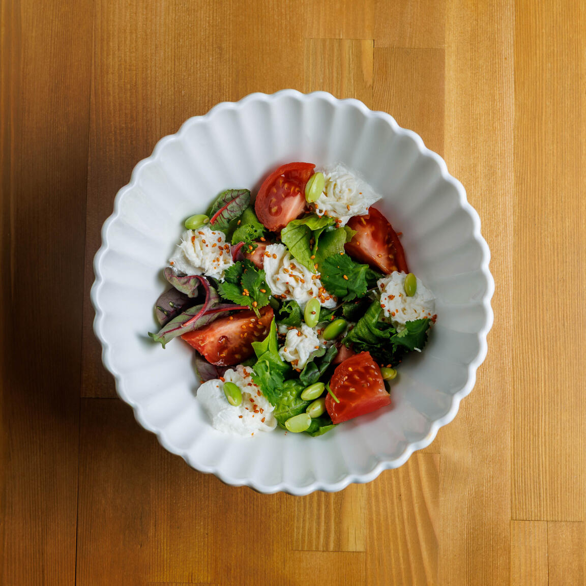 Томаты кимчи и страчателла