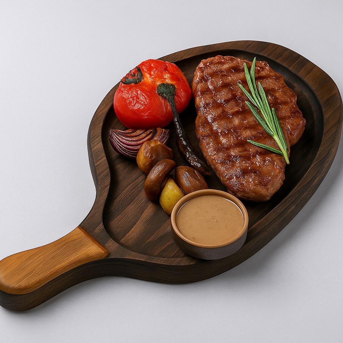 Стейк из мяса говядины