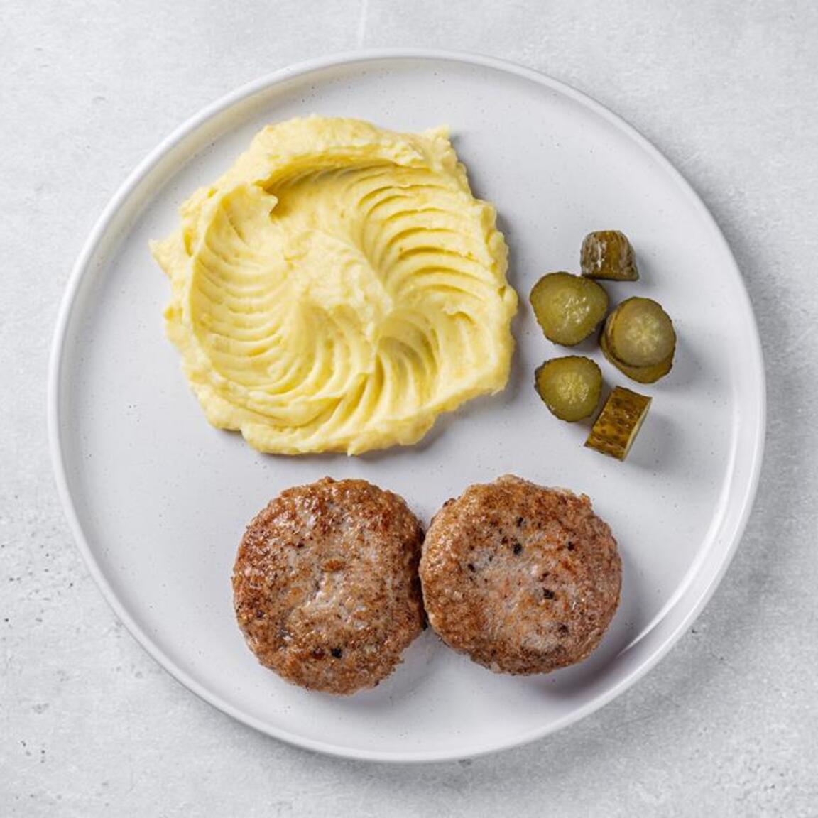 Котлеты куриные с картофелым пюре