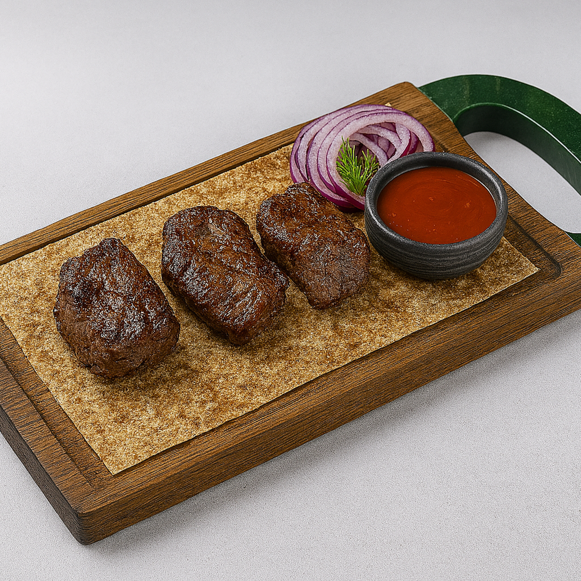 Шашлык из мякоти говядины