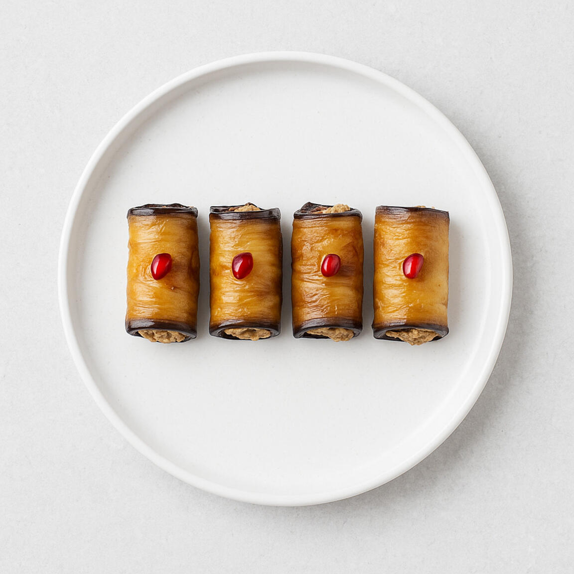 Рулетики из баклажан