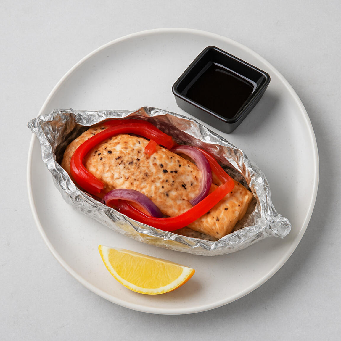 Лосось запеченный в фольге