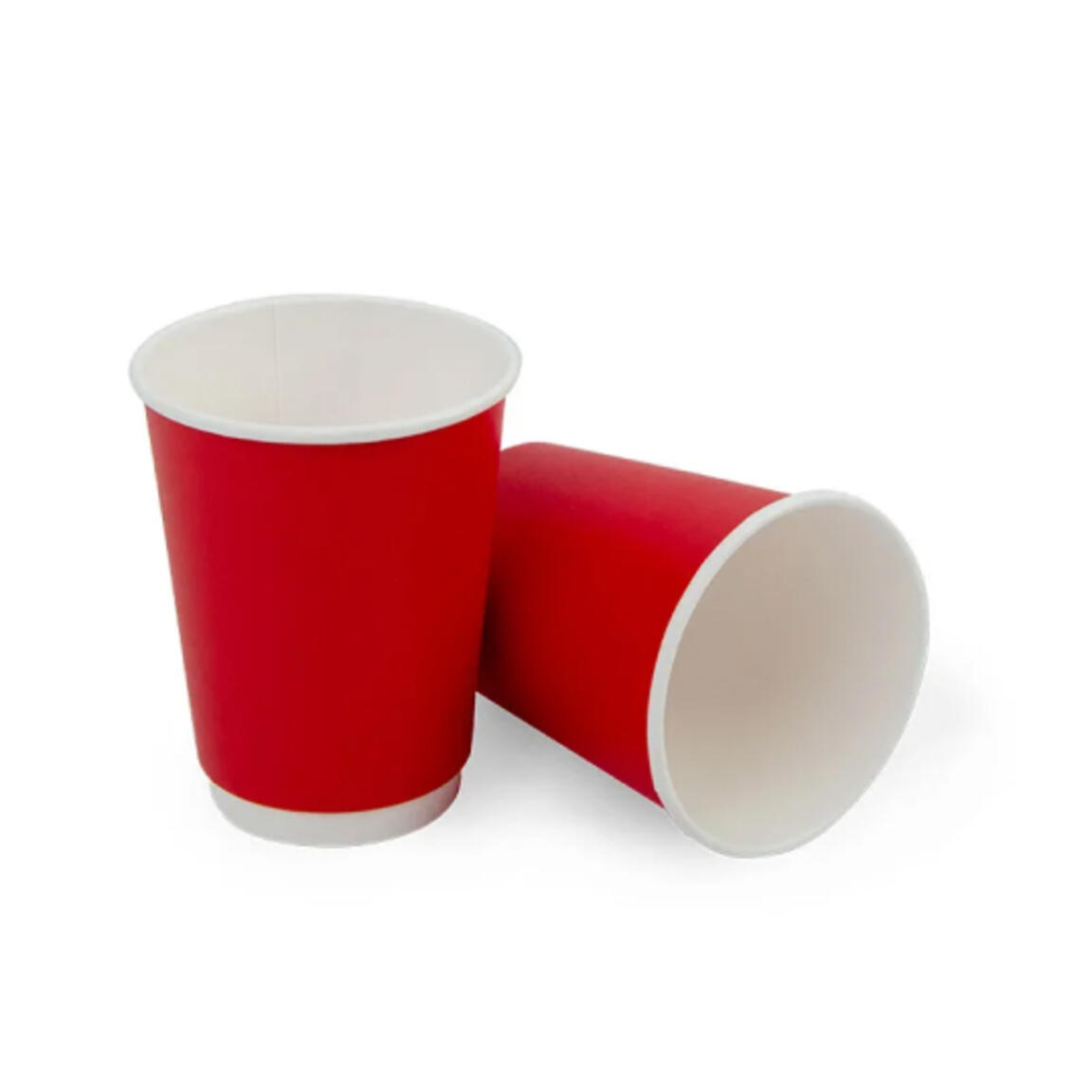 Стакан двухслойны бум ЛигаПак 400мл КРАСНЫЙ 1/25/500
