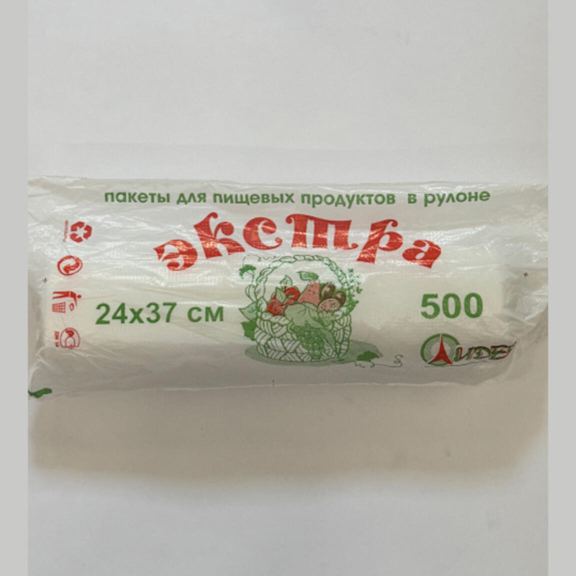 Пакет фасовочный в рулоне (8мкм) 24х37 "Экстра Пятисотка" эконом 1/30рул.