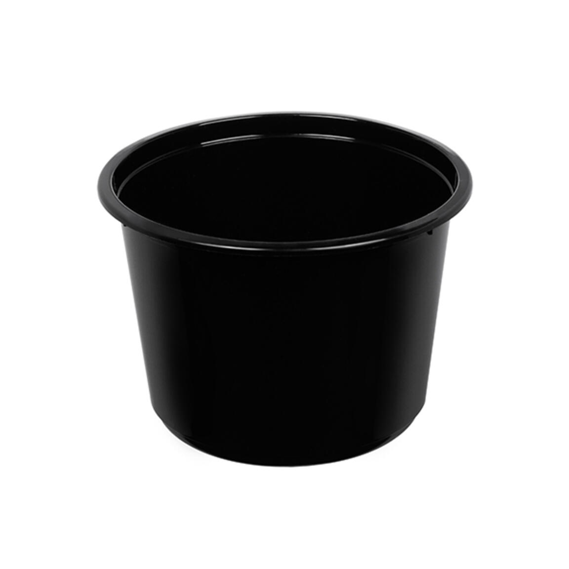 Контейнер круглый 115мм 500мл без крышки ЧЕРНЫЕ ВЗЛП/ОЗЛП арт.1548Ч 25шт/500шт