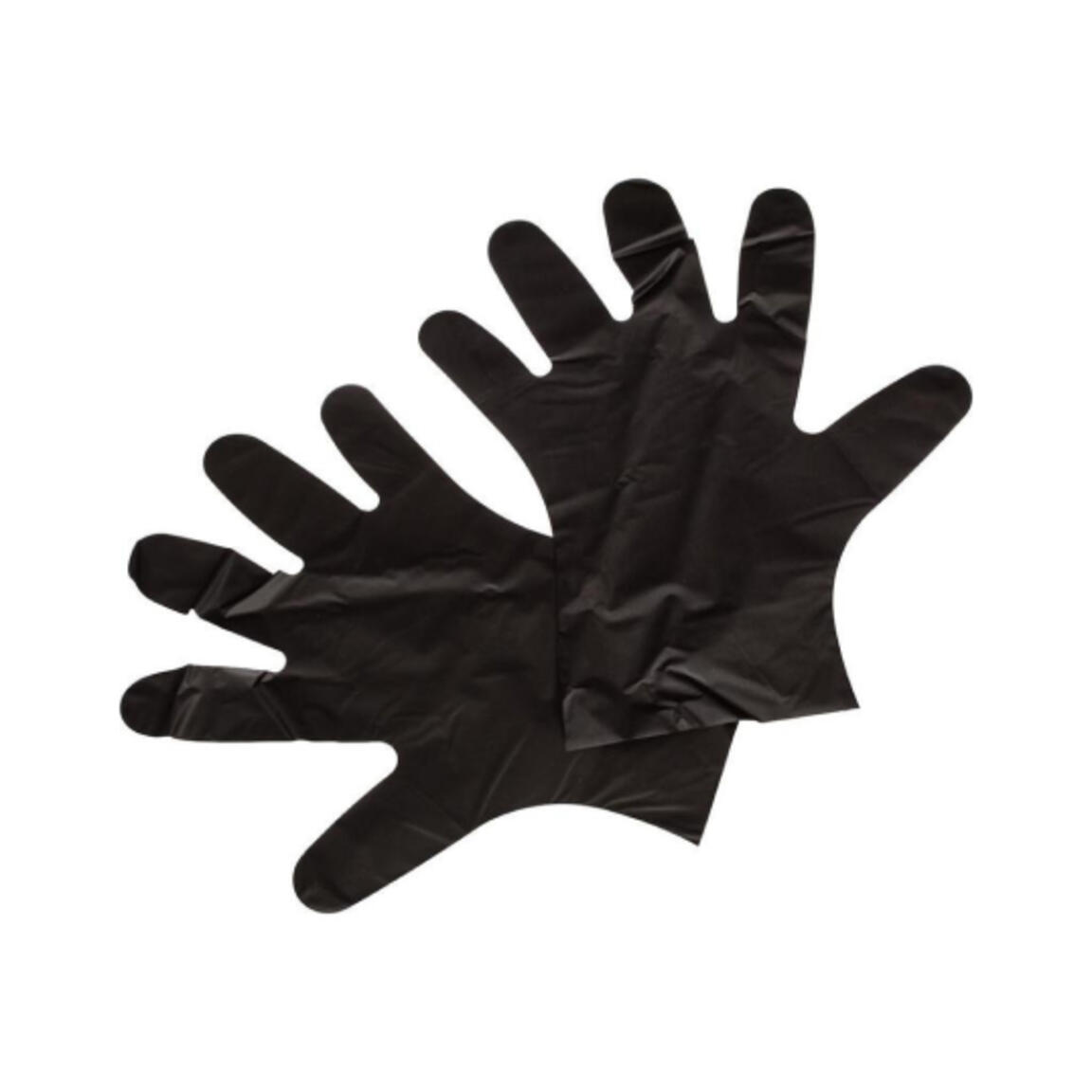 Перчатки CPE черные "М" ЭЛПИ 1/100/50уп