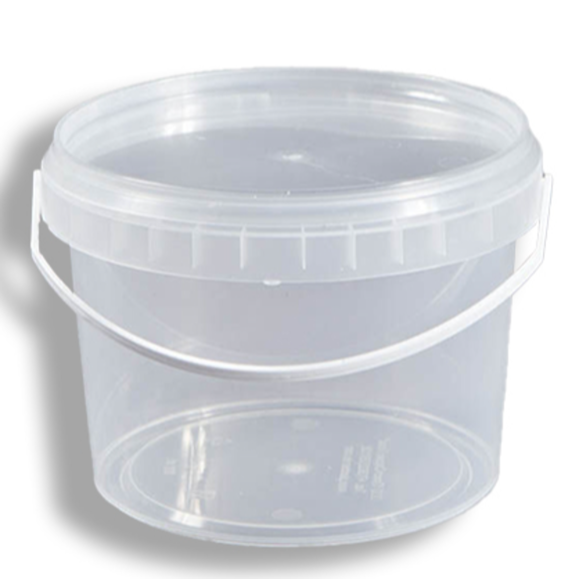 Ведро пищевое с крышка и ручка 1,л