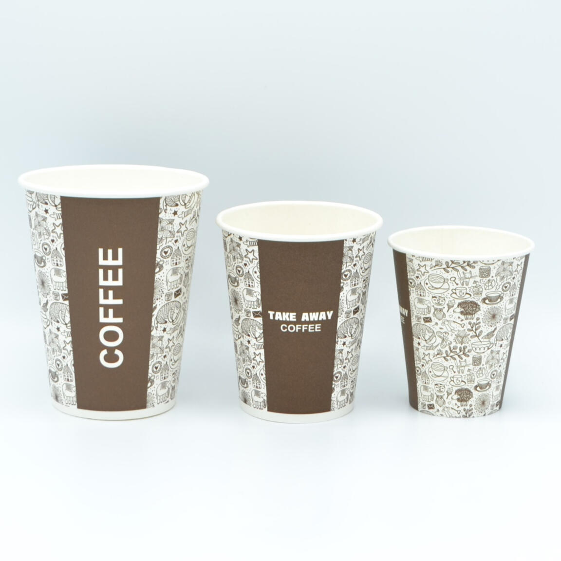 Стакан бумажный ЛигаПак 350мл COFFEE 50шт/1000шт