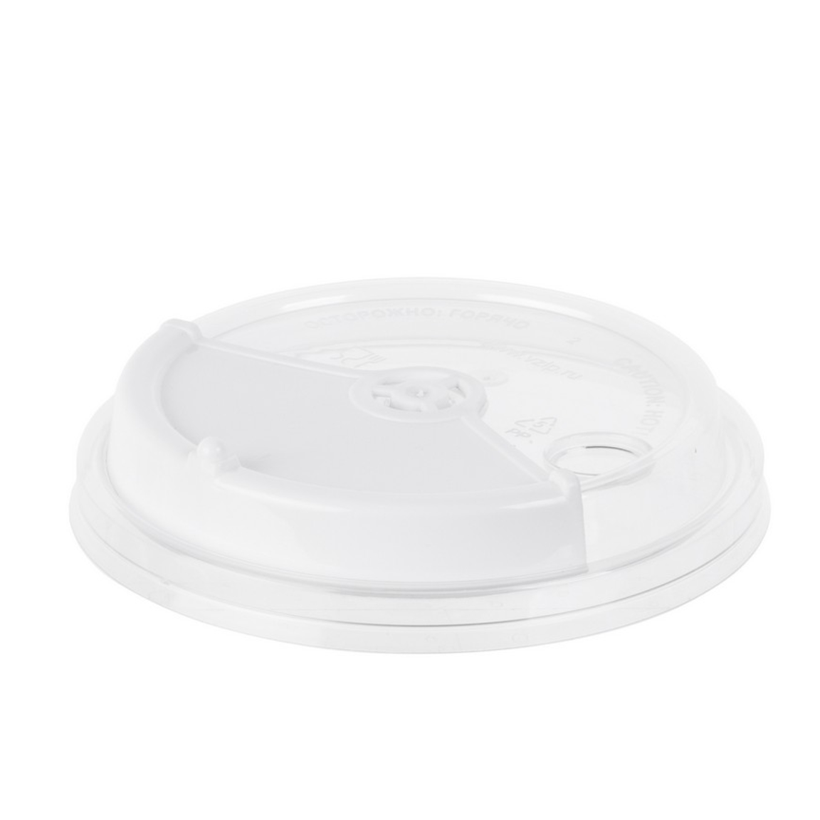 Крышка для стаканатип Б с  ПРОЗРАЧНОЙ заглушкой 90 мм. ОЗЛП/ВЗЛП арт.3004 1/600