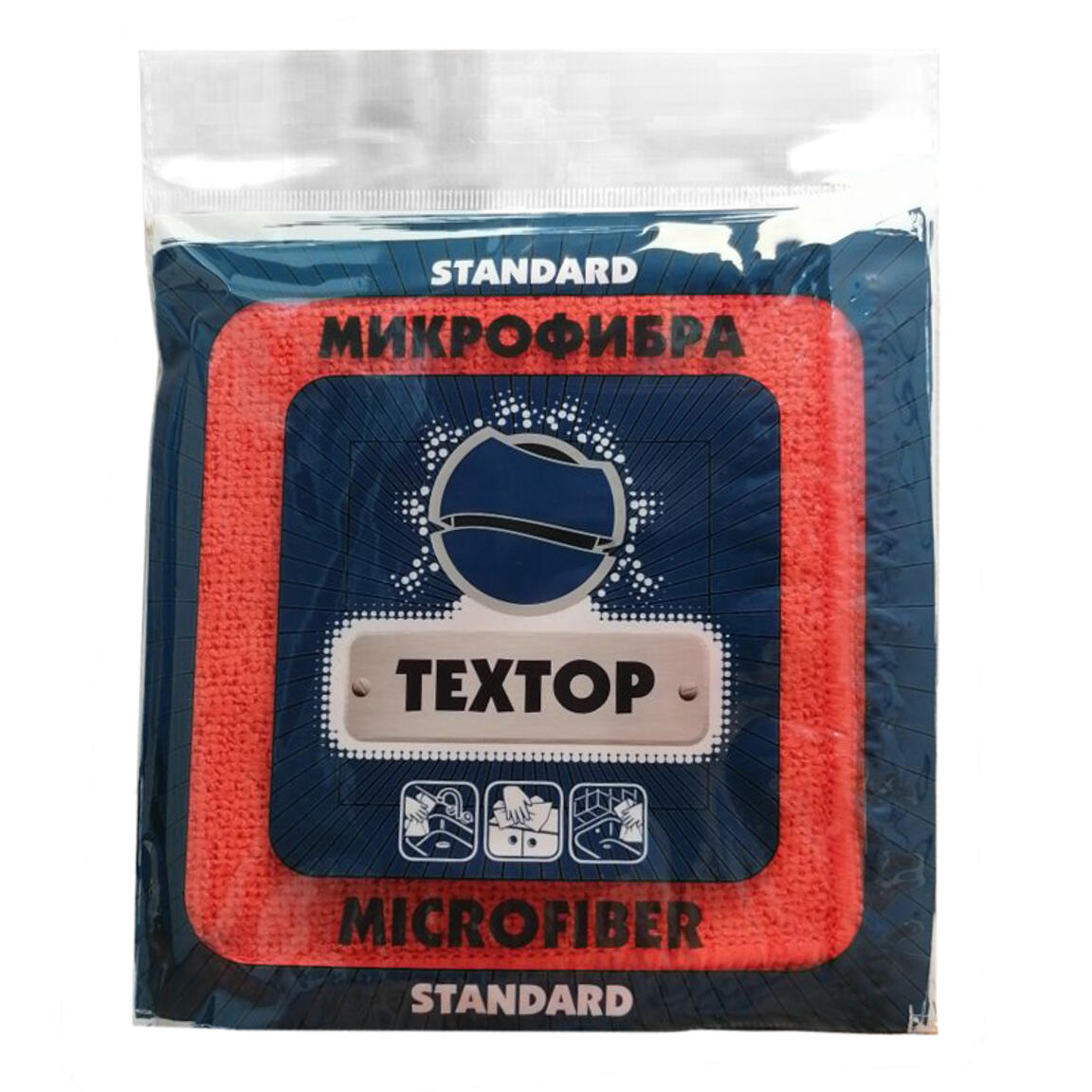 Салфетки микрофибра 29х29 ТEXTOP  1/100