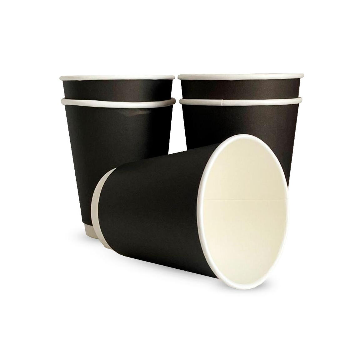 Стакан двухслойны бум ЛигаПак 400мл ЧЕРНЫЙ 1/25/500