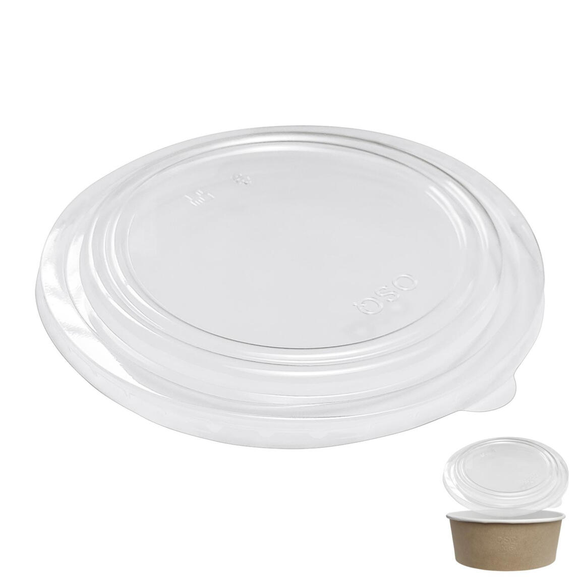 Крышка плоская OSQ Round Bowl 1300 flat 1300мл 1шт/210шт
