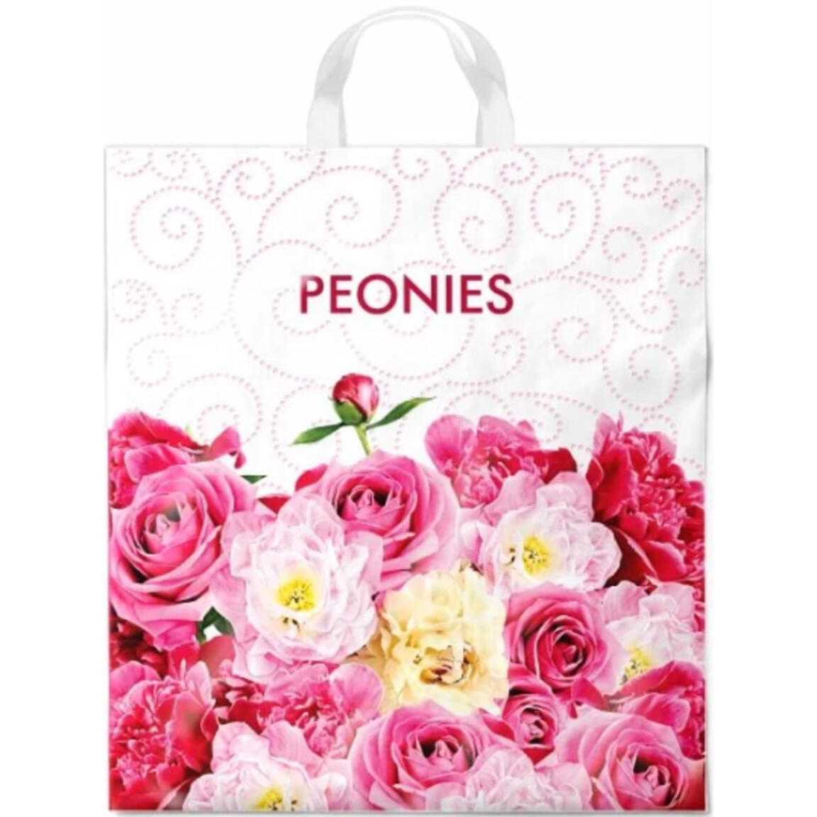 Пакет с петлевой ручкой ПНД 38х42 40мкм ИНТЕРПАК 25шт/500шт