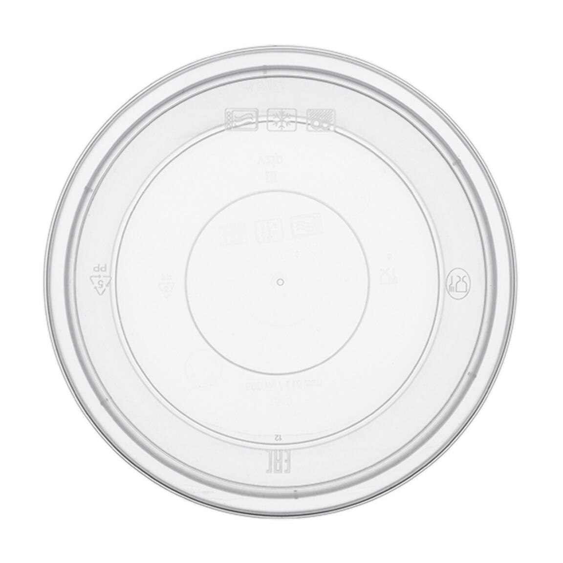 Крышка 144мм к контейнеру (375мл,500мл,750мл)  ПРОЗРАЧНЫЕ ВЗЛП/ОЗЛП арт.1553П 1/300