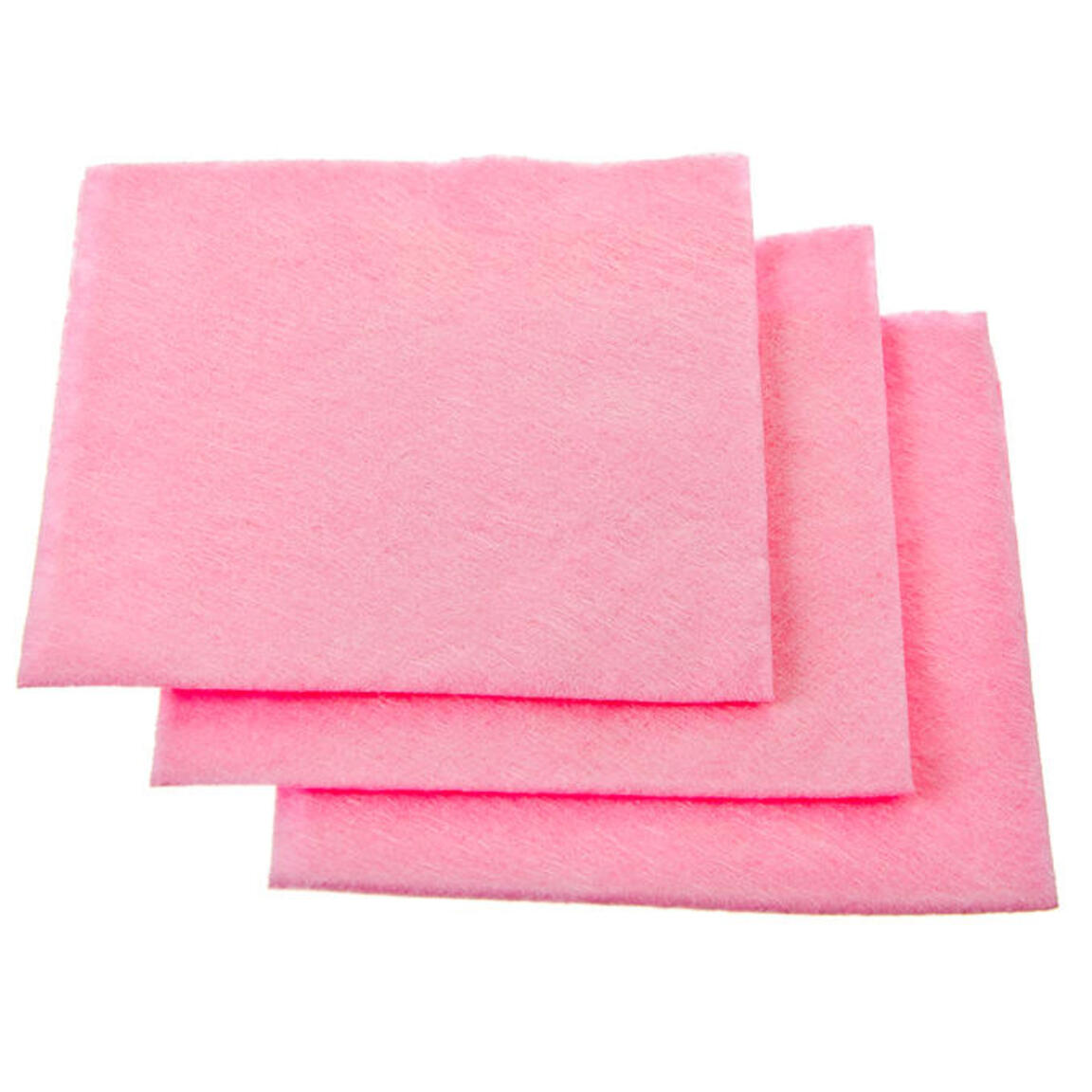Салфетка ВИСКОЗА 30*38см 80гр/м2 (3шт в упаковке) РОЗОВАЯ 1/150